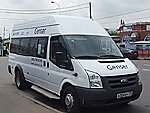 Бесплатный автобус Genser в пункт аренды автомобилей АрендаАвто-гтч на Новорязанском шоссе